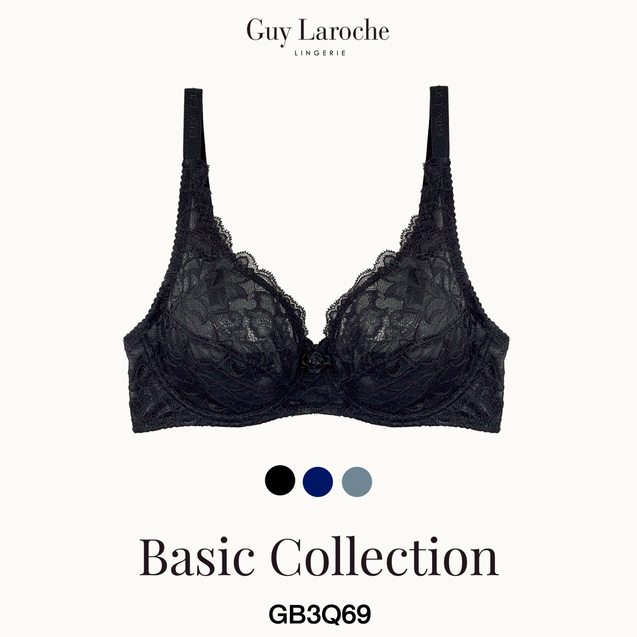 Guy Laroche Lingerie - Lace See-Through Bra, No Padding (Basic Collection) GB3Q69