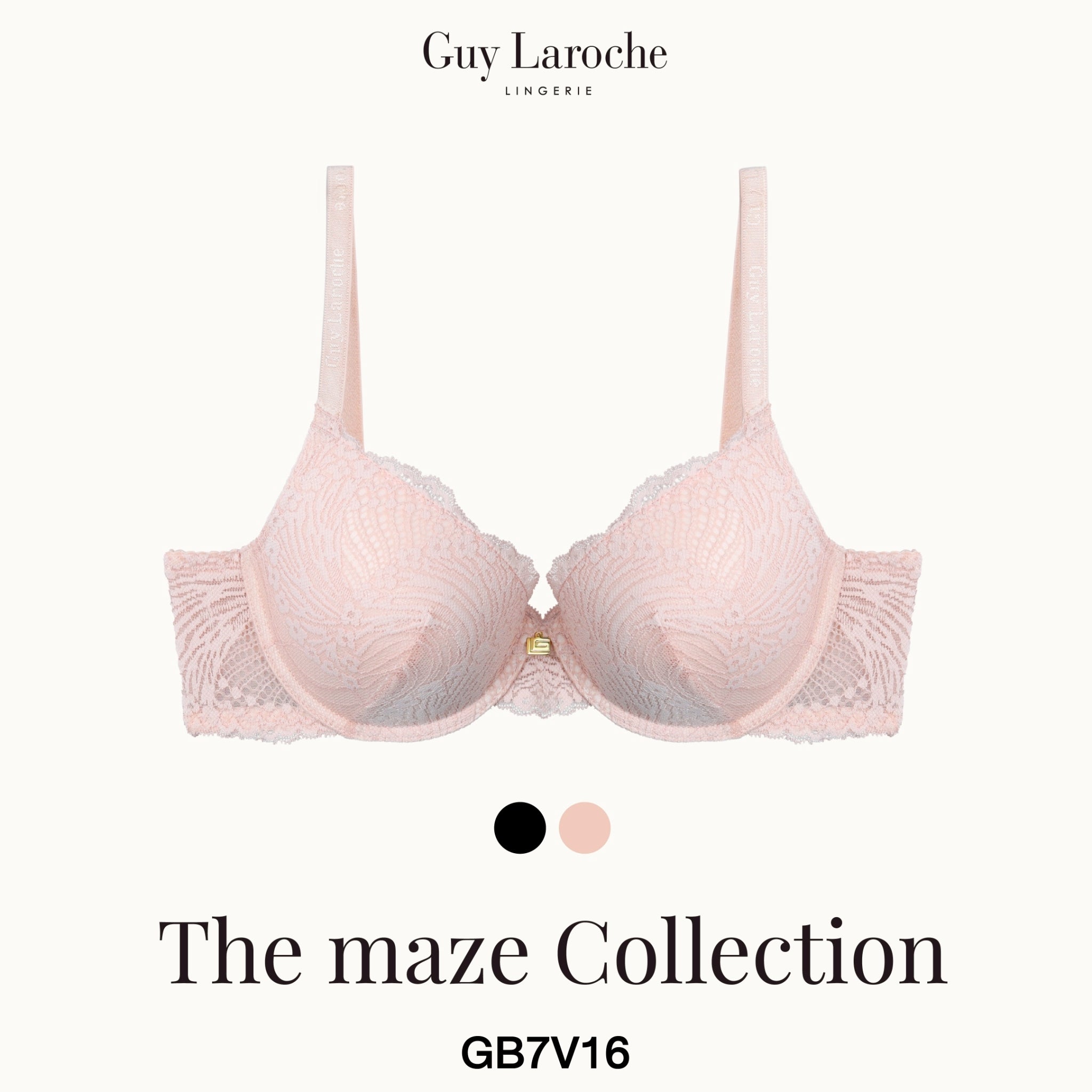 Guy Laroche Lingerie - Cup Plus Up Mold Lace Bra (The Maze Collection) GB7V16 - OCC LIFE