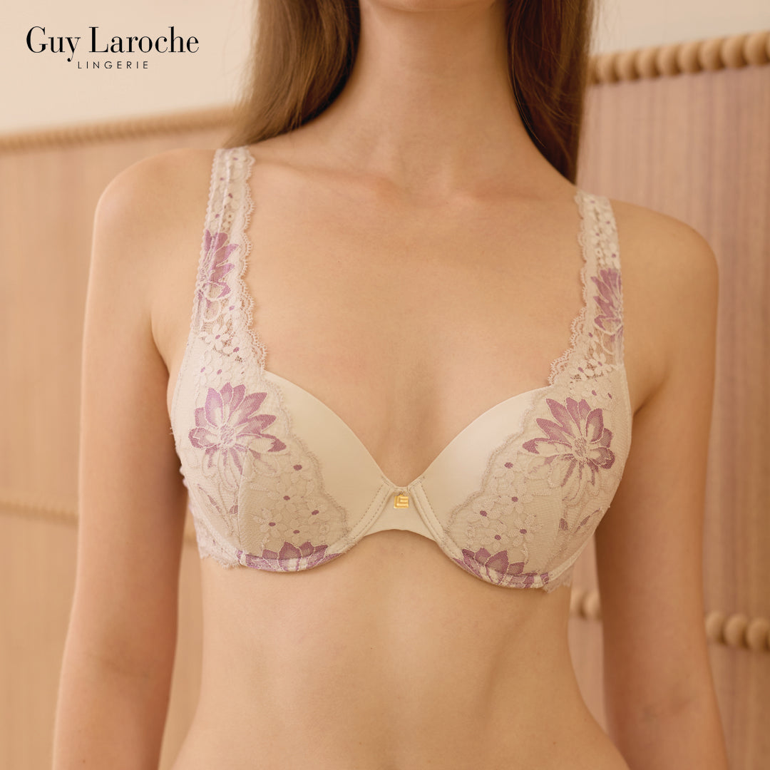 Guy Laroche Lingerie Lace - Bra with Underwire & Thin Padding (Desire Collection) Cup Mold GB7V17