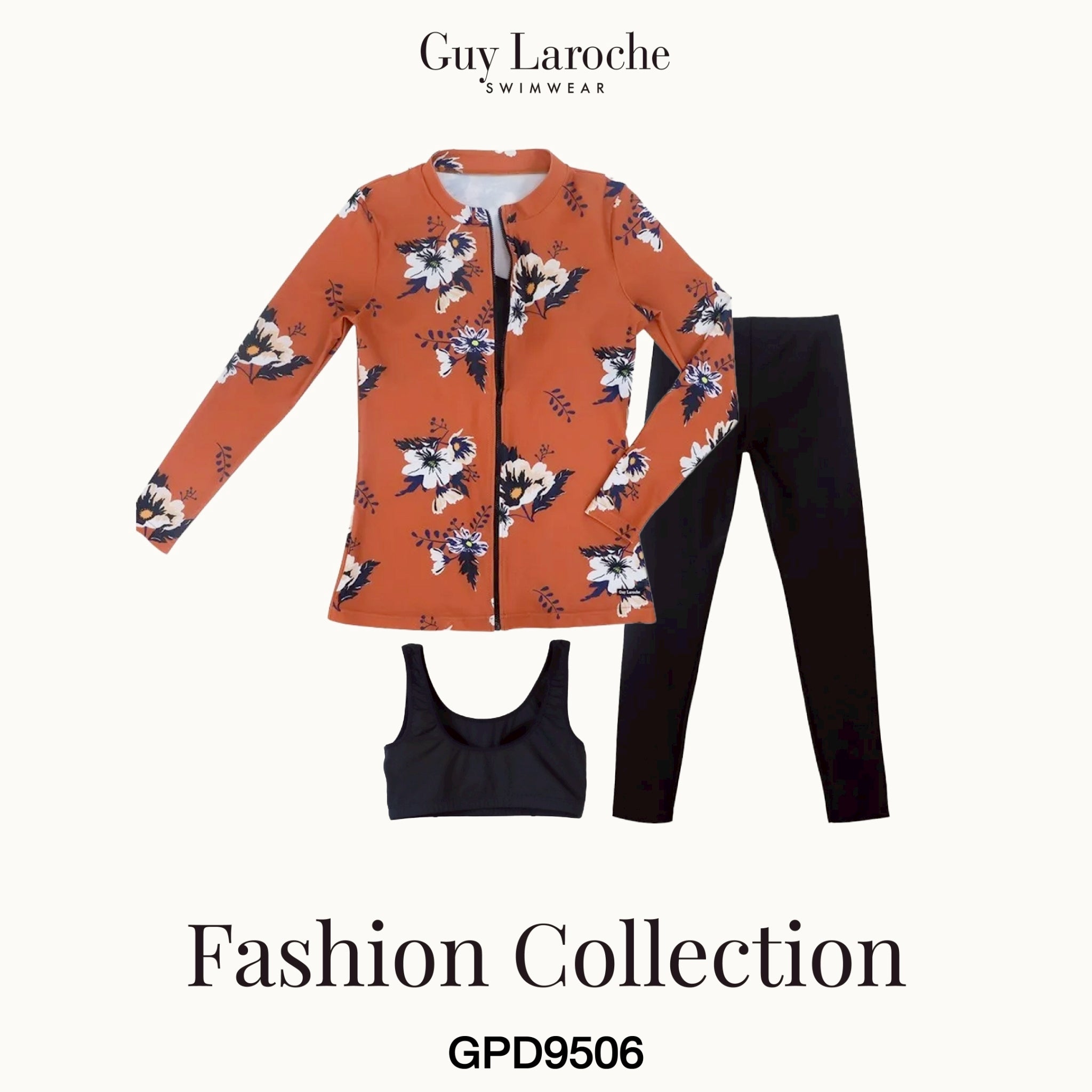 Guy Laroche Swimwear - Long Sleeve Skindive Set GPD9506 - OCC LIFE