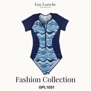 Guy Laroche Swimwear - Short Sleeve One-Piece Swimsuit GPL1031 - OCC LIFE