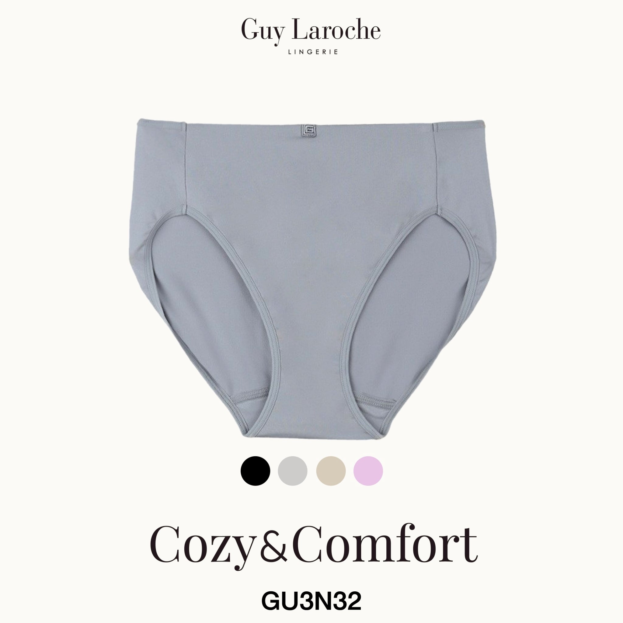 Guy Laroche Lingerie - Bikini Half Panty (Tactel Fabric) Basic Collection GU3N32 - OCC LIFE
