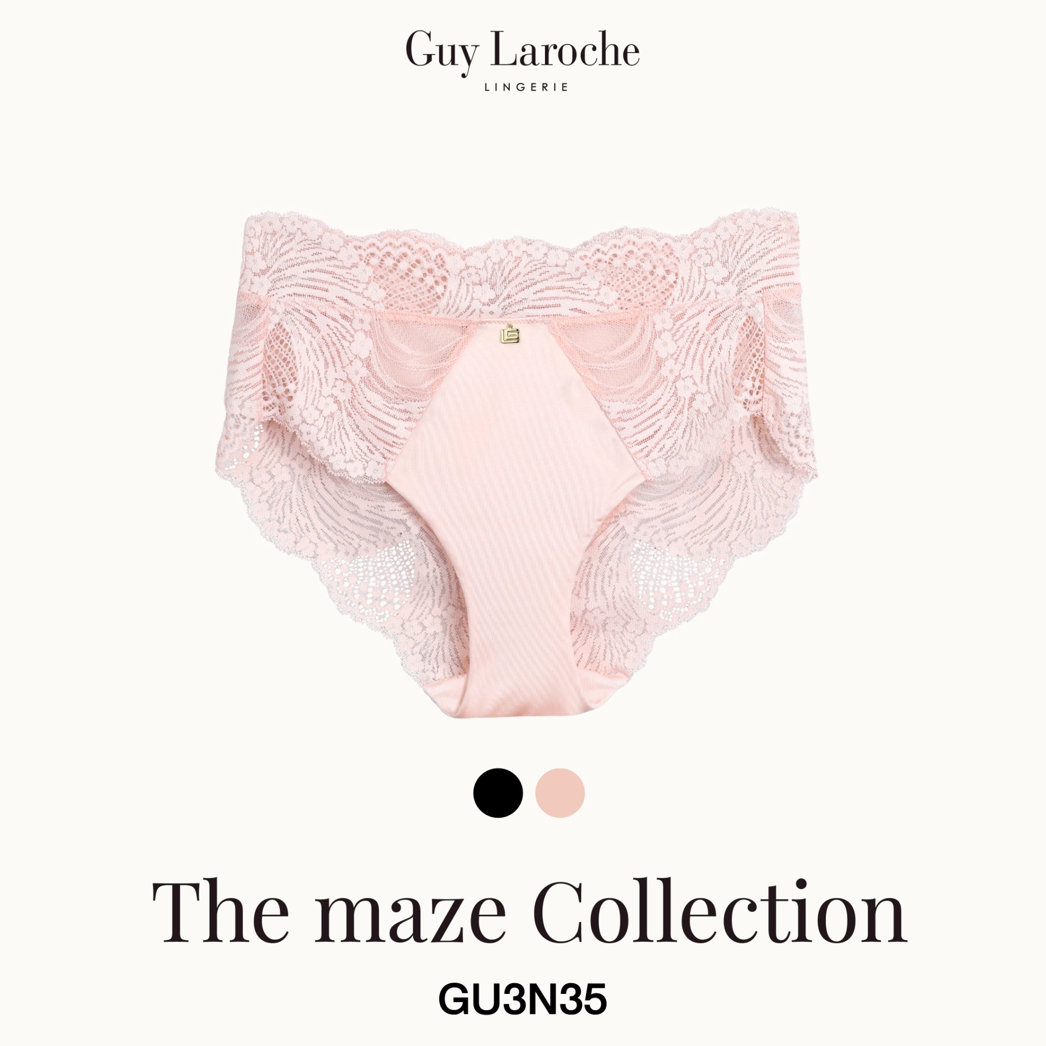 Guy Laroche Lingerie - Lace Half Panty (The Maze Collection) GU3N35 - OCC LIFE
