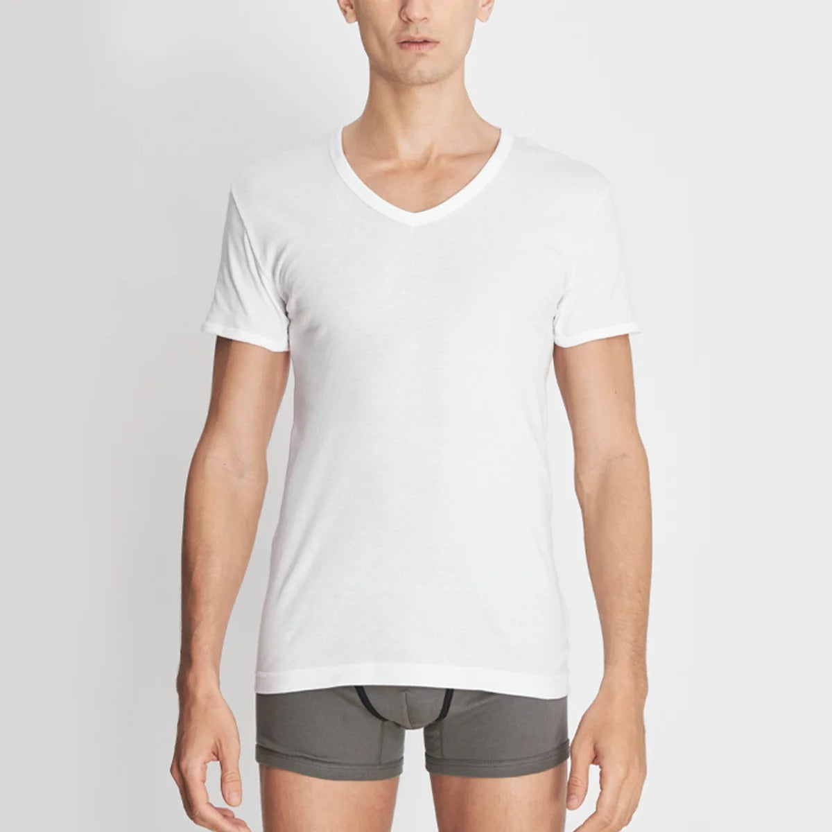 GUNZE - Men’s V-Neck T-Shirt – Short Sleeve GS1631 - OCC LIFE